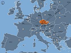 Mapa Evropa