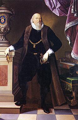 Petr Vok z Rožmberka, portr&eacute;t v životn&iacute; velikosti, Charles Louis Philippot, 19. stolet&iacute;