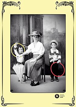 Museum Fotoateli&eacute;r Seidel: Ilustračn&iacute; foto "Prvn&iacute; d&aacute;ma = m&aacute;ma"