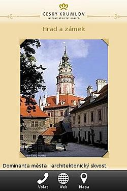 Mobiln&iacute; průvodce Česk&yacute; Krumlov - uk&aacute;zka 1