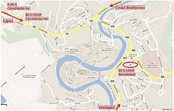 Mapa města + parking