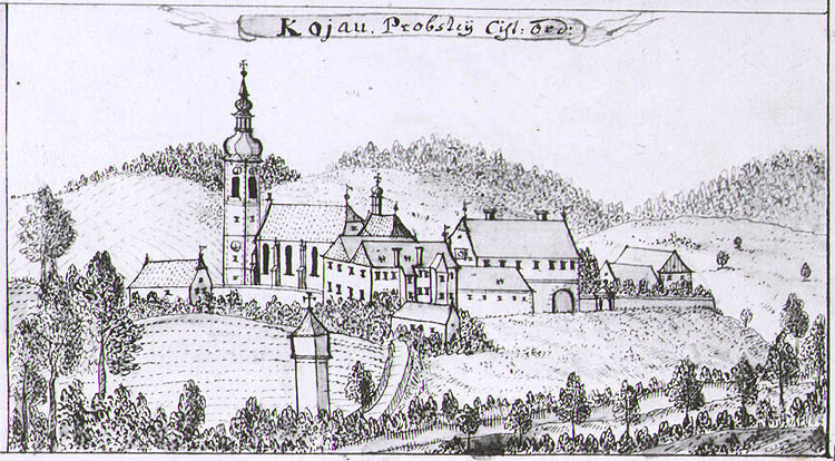 Friedrich Bernard Werner, veduta Kájova, polovina 18. století