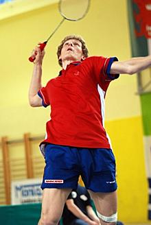 Pavel Florián hraje badminton, foto: Archiv Pavel Florián 