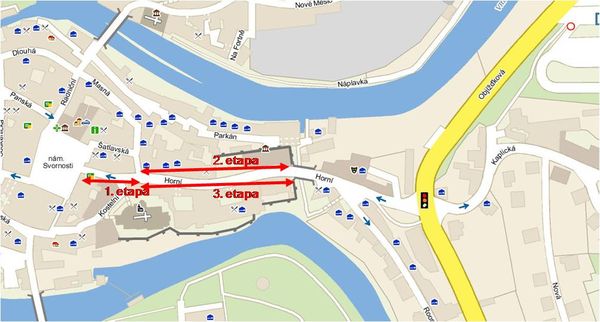 Mapa ČK - Horní ulice 