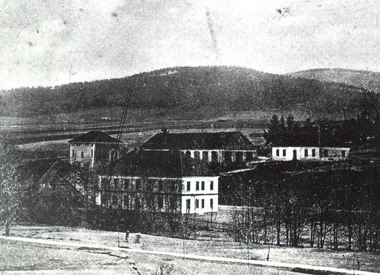 Eisenwerk in Holubov - Adolfov - ein historisches Foto