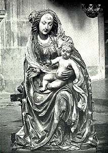 Church of Pilgrimage Kájov, crowning Madonna,1502 