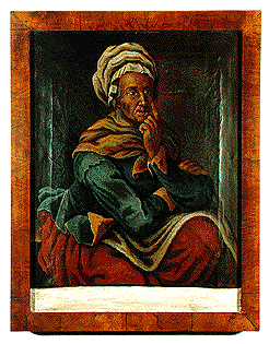 Český Krumlov - portrait of grave-digger's wife, 1700, collection of Regional Museum of National History in Český Krumlov 