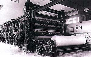 Papierwerke Větřní, Papiermaschinen 