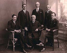 Karel Tannich, Hynek Gross, Vladimír Hašek, group photo 