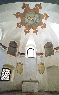 Chapel on Křížová hora (Cross Hill) in Český Krumlov, interior, chapel 