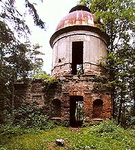Ptačí hrádek (Vogeltempel) bei Český Krumlov, Gesamtansicht 