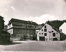 Kájovská no's.  60 and 61, historical photo 
