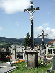 Křemže - velký hlavní kříž nad kaplí sv. Voršily, foto: Jan Kříž 