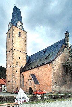 Pfarrkirche in Rožmberk nad Vltavou, Foto: Lubor Mrázek 