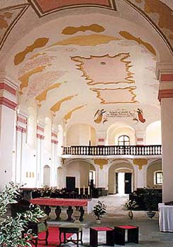 Wallfahrtskirche Svatý Kámen, Interieur der Wallfahrtskirche 