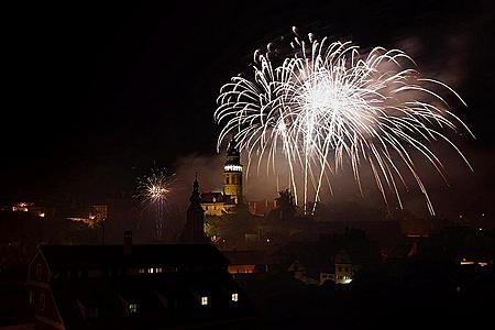 Silvestr v Česk&eacute;m Krumlově