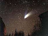 Barevný snímek komety C/1995 O1 (Hale-Bopp), Foto © 1997, Miloš Tichý, Hvězdárna Kleť, České Budějovice