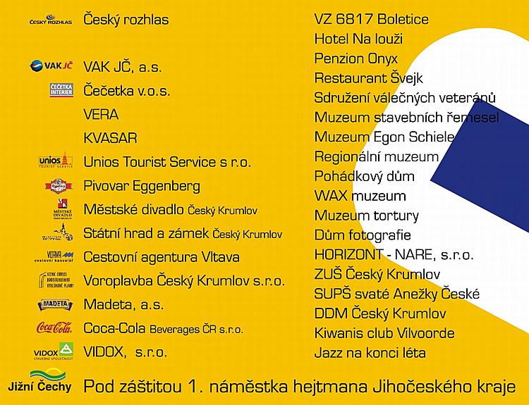 Sponzoři a partnery akce