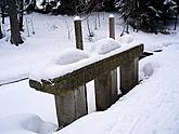 Plavební kanál v místě křížení s hraničním potokem Pestřice /  Rothbach 