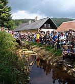 Ukázka plavení na Jeleních Vrších 