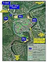 Mapa akce a parkování 