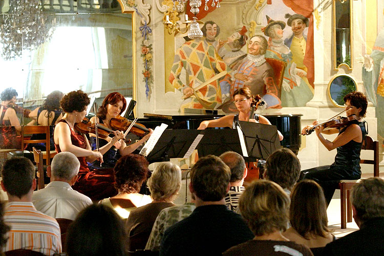 Kaprálová quartet, Maškarní sál zámku Český Krumlov, 2.7.2006, Festival komorní hudby Český Krumlov, foto: © Lubor Mrázek
