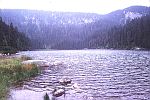 Plechý (Plöckenstein) und Plešné jezero (Plöckensteinsee)