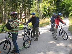 Scooters en route to Český Krumlov 