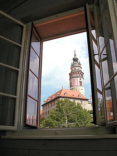 Apartmán č. 6 - výhled z okna