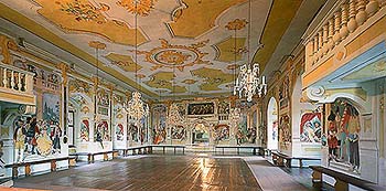 Maškarní sál na zámku Ćeský Krumlov 