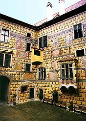 IV. courtyard of Český Krumlov Castle 