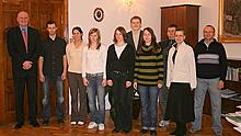 Starosta Českého Krumlova na radnici pogratuloval mistrům republiky 