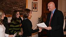 Starosta Českého Krumlova na radnici pogratuloval mistrům republiky 