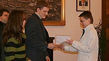 Starosta Českého Krumlova na radnici pogratuloval mistrům republiky 