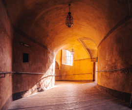 Walks through the castle courtyards