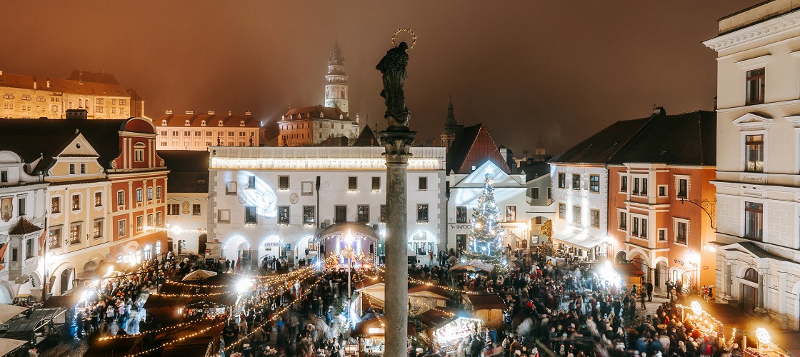 Advent in Český Krumlov – Christmas Market, source: DMO Český Krumlov Region, z. s., photo by: Tomáš Perzl