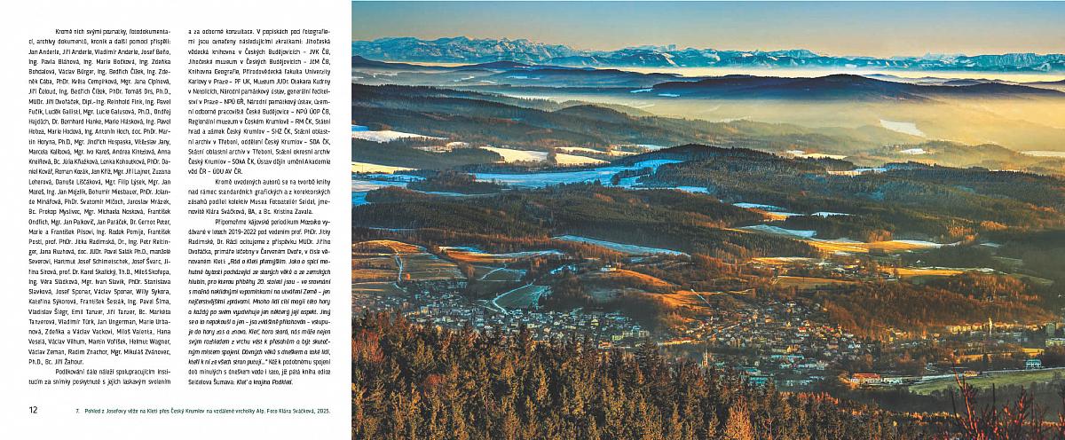 Kleť a krajina Podklet&iacute; z edice Seidelova &Scaron;umava