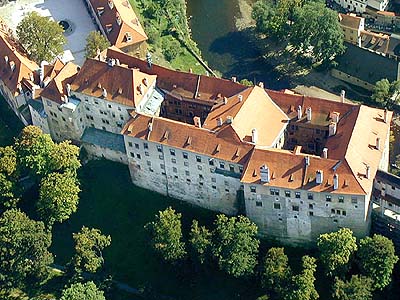 Schloss Nr. 59 - Obere Burg, Luftaufnahme, Foto: Lubor Mrázek 