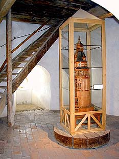 Zámek č.p. 59 Zámecká věž, interiér s modelem věže, foto: Stanislava Slavková 