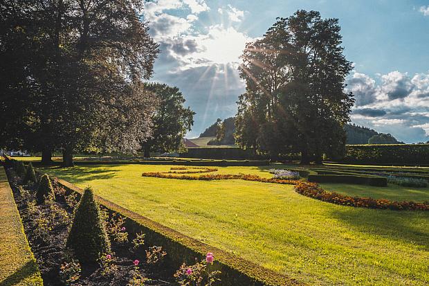 The baroque château garden