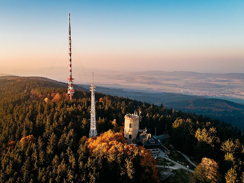 Wanderung zum Berg Kleť