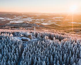 Wanderung zum Berg Kleť