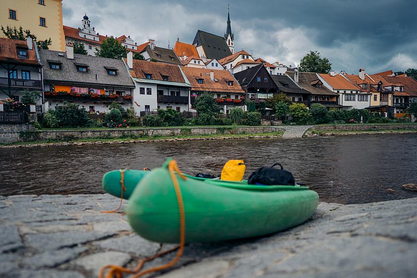 Český Krumlov im Boot entdecken