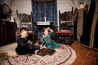 Interactive exhibition with a historical game room
