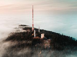 Aussichtsturm Kleť im Blansker Wald (Blanský les)