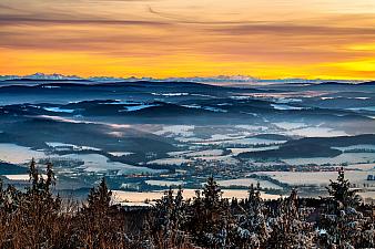 Aussichtsturm Kleť im Blansker Wald (Blanský les)